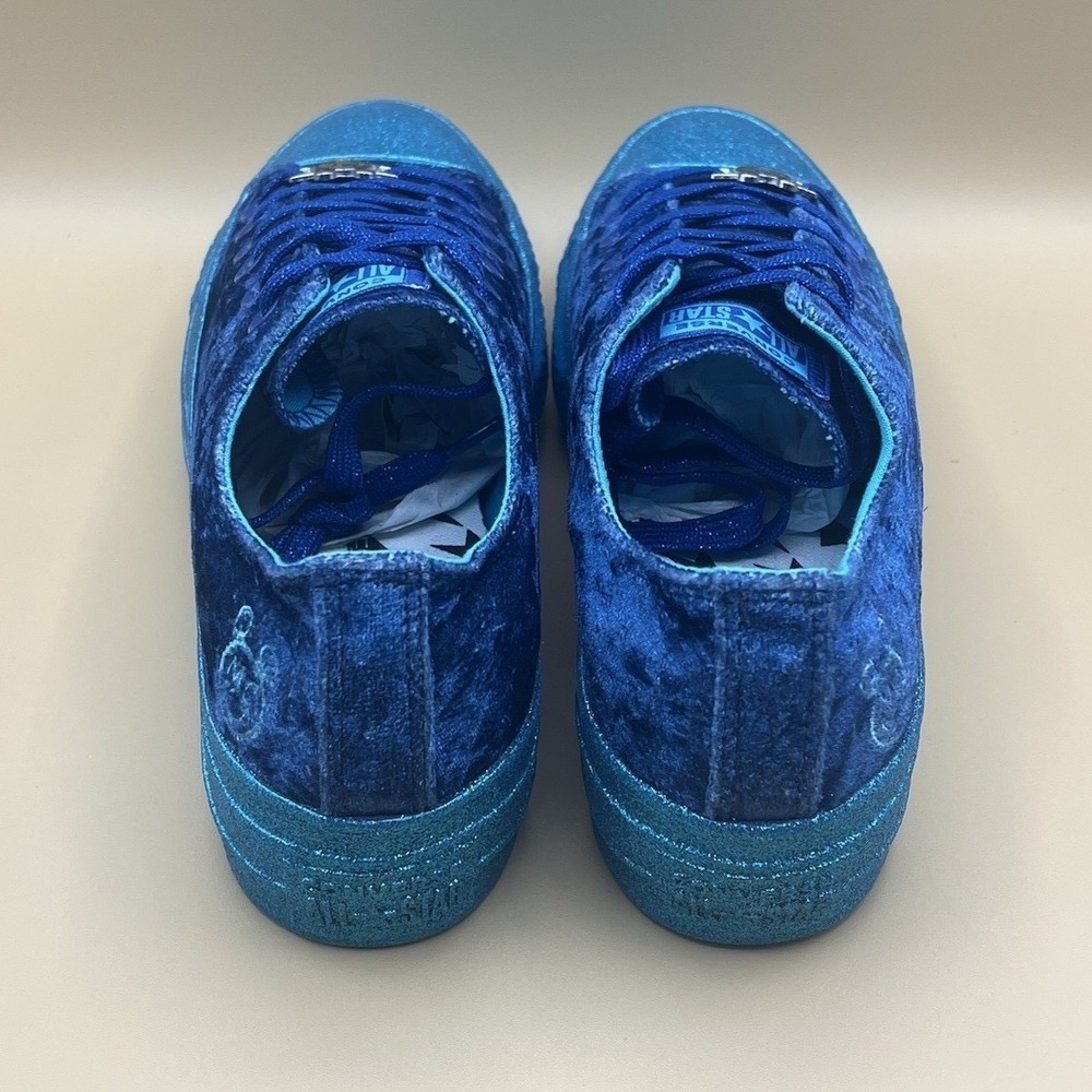 Converse x Miley Cyrus All Star Lift Ox Platform Blue Velvet - Women's Size 7.5 - Picture 4 of 8